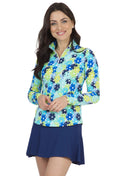 4.0 Print Long Sleeve Mock Neck Top ¨C 10657