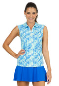 Cora Print Sleeveless Polo ¨C 14548